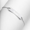 First Name Bracelet – Engraved Silver Bar Chain Bracelet 23