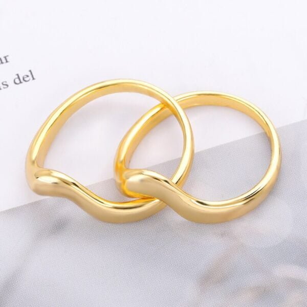 Women’s stainless steel chain rings 9