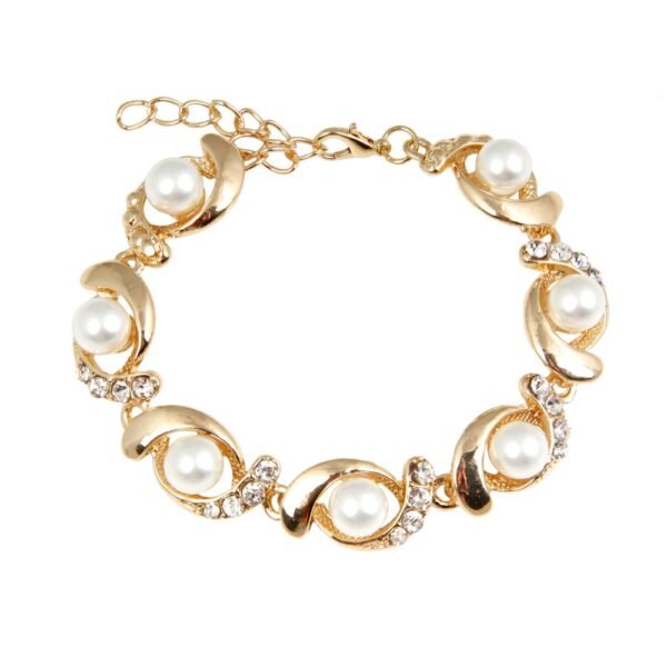 Adjustable rhinestone bead bracelet for women and girls 3