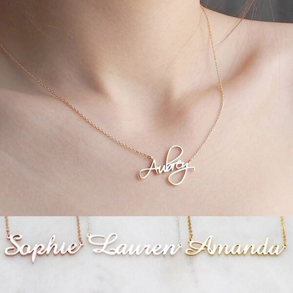 Personalized name necklaces for women, girls and mothers 3