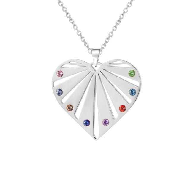Necklace with personalized birthstone 6