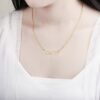 Women’s gold name necklace 13