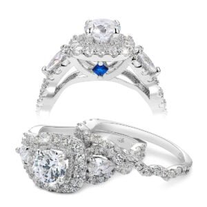 Zircon engagement ring – Premium blue zircon ring