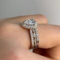 Sterling silver engagement zircon ring for women 17
