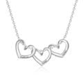 Personalized name necklace with heart-shaped pendants 12
