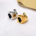 Heart-shaped puzzle ring set for lovers 11