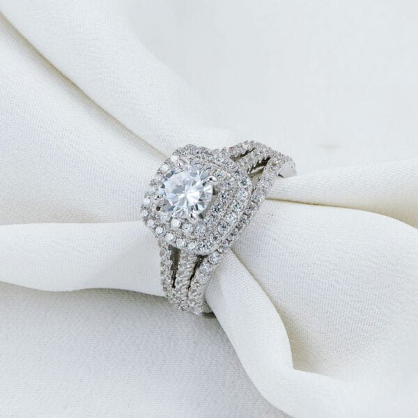 Blue zircon engagement ring – Premium Jewelry for women 4