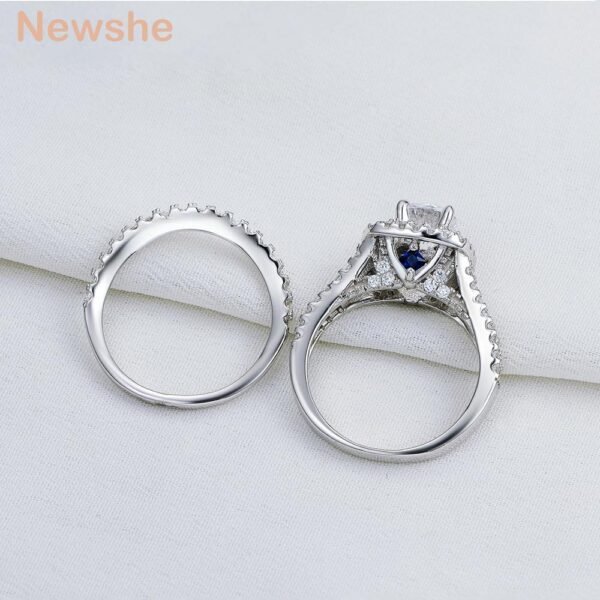 Blue zircon engagement ring – Premium Jewelry for women 5