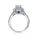 Blue zircon engagement ring – Premium Jewelry for women 10
