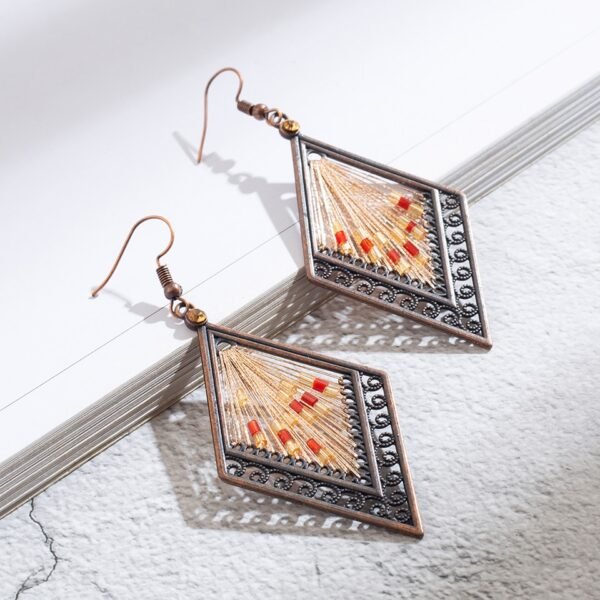 Indian ethnic beaded earrings for women 4