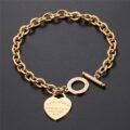Stainless Steel Heart of Love Bracelets for Women 9