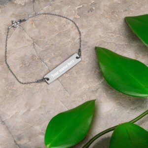 Personalized stainless steel bracelet for men