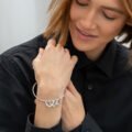 Women’s customized heart charm bracelets 17
