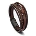 Woven leather bracelet for men 9