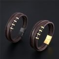 Genuine leather and stainless steel bracelet for men® 12