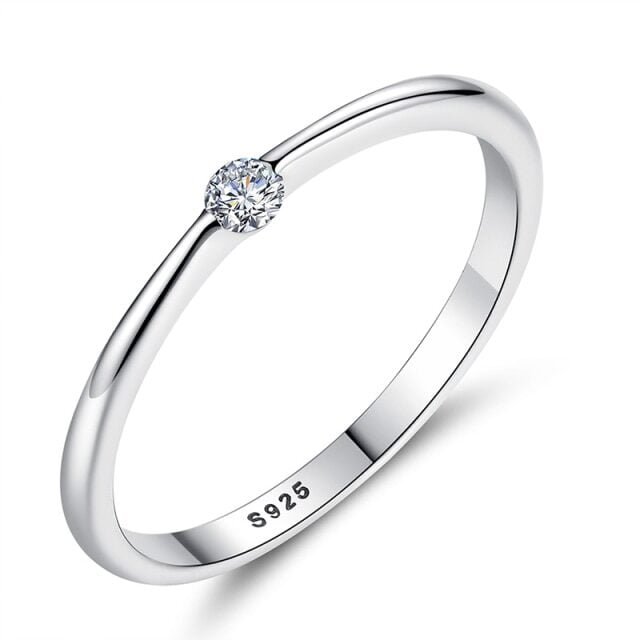 Crystal zirconium ring for women 6