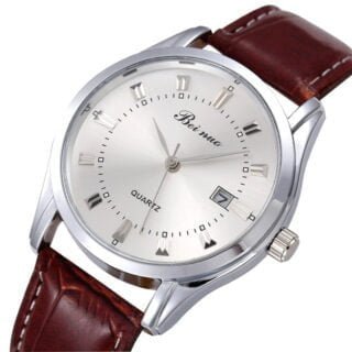 Leather wrist watch for men – Luxury model