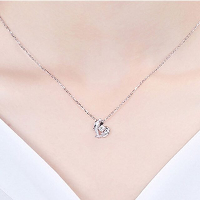 Luxury necklace with heart pendant for woman® 7