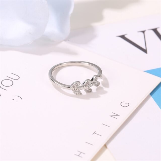 Crystal engagement ring – Wedding ring 8
