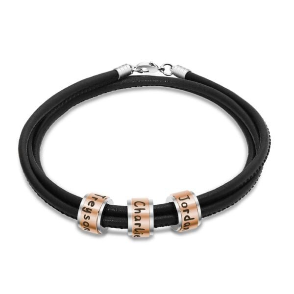 Custom braided leather bracelet 3