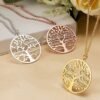 Personalized Tree of Life Pendant Necklace for Women 10