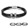 Customized leather bracelet for men 8