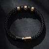 Personalized leather bracelet for men 18