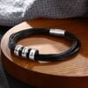Customized leather bracelet for men 9