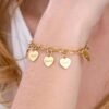 Personalized heart charm bracelet 7