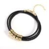 Personalized leather bracelet with multiple names 15