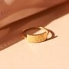 Minimalist engraved ring for women 12