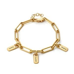 Customized large link chain bracelet