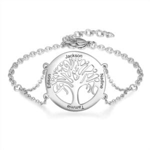 Personalized tree of life bracelets for women