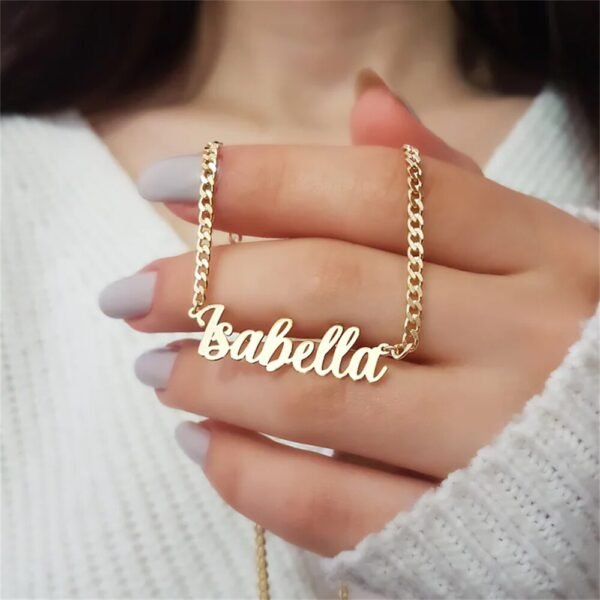Necklace chain personalized first name 4