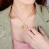 Personalized family tree pendant necklace 12