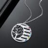 Personalized family tree pendant necklace 14