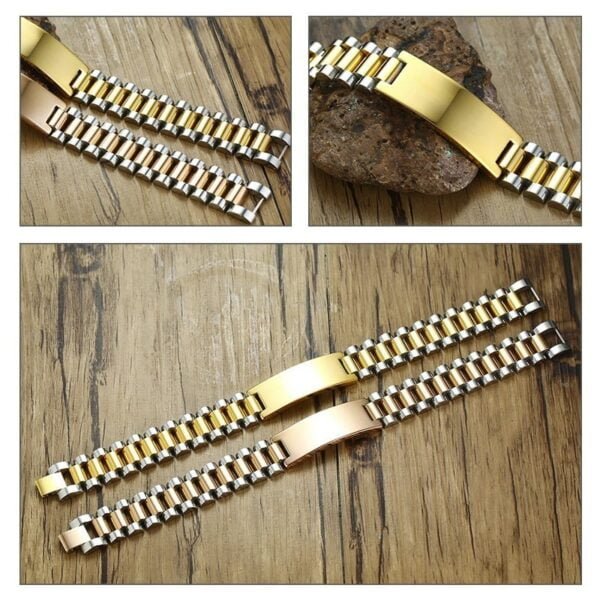 Customized bracelet with thick link chain 4
