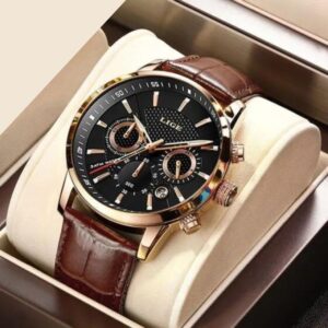 Montre Quartz de luxe en cuir pour hommes 14 Montre Quartz de luxe en cuir pour hommes 14