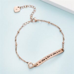 Bracelet pierre de naissance avec personnalisé 12 Bracelet pierre de naissance avec personnalisé 12