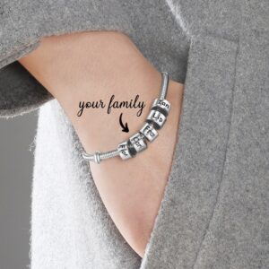 Bracelet à breloques personnalisés multi-noms 11