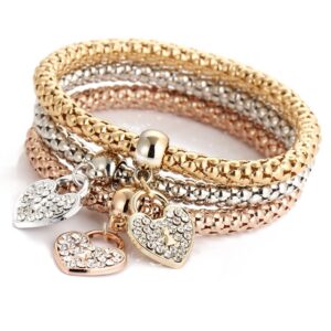 Bracelet à breloques pour femmes – 3 pièces 10 Bracelet à breloques pour femmes – 3 pièces 10