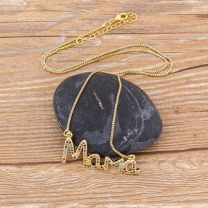 Collier pendentif MAMA pour Mère 13