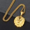 Collier pendentif à tête de Lion pour hommes 15