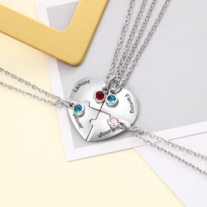 Pendentif puzzle personnalisé pour 4 personnes 7