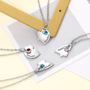 Pendentif puzzle personnalisé pour 4 personnes 8
