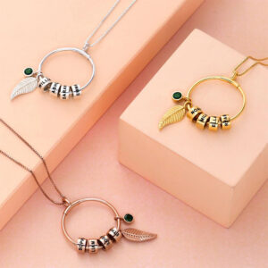 Collier personnalisé avec perles de naissance 9