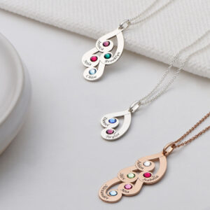 Collier personnalisé avec pierres de naissance 12