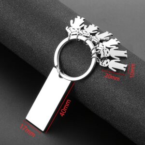 Porte-clés à breloques personnalisés 17