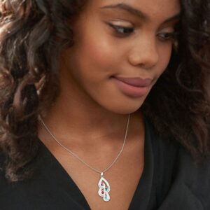 Collier personnalisé avec pierres de naissance 14