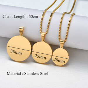 Collier pendentif gravé nom et Photo 10